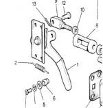 Greep lower tailgate RRC buitensluiter